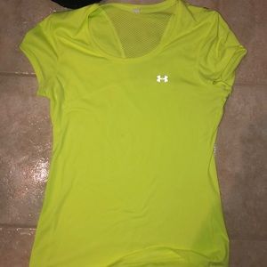 Under Armour- Neon yellow short sleeve